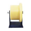 9 inch flat plate rigid nylon single side track casters